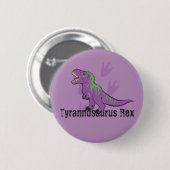 Niedlich Tyrannosaurus Rex Button (Vorne & Hinten)
