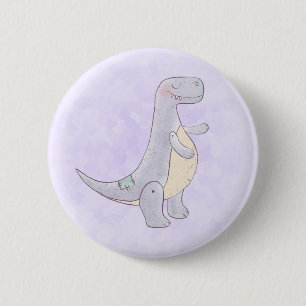 Niedlich Tyrannosaurus Rex Dinosaur Toy Button