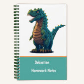 Niedlich Tyrannosaurus T-Rex Dinosaurier Boys & Gi Notizblock (Vorderseite)