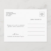 Niedlich über das Party des Mondgeschlechts Einladungspostkarte (Rückseite)