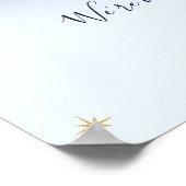 Niedlich über der Moon Boy Baby Dusche Empfang Poster (Ecke)