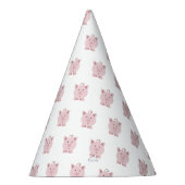 Niedlich überraschte Rosa Pig Partyhütchen (Rechts)
