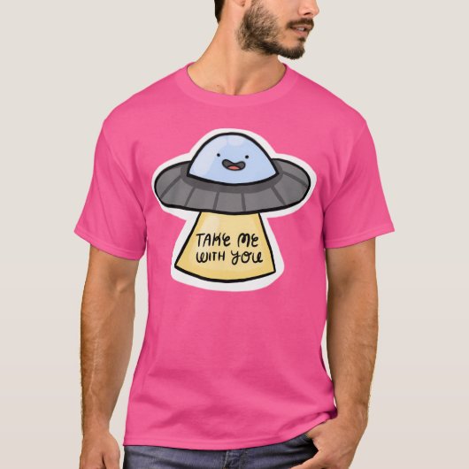 Niedlich Ufo T-Shirt (Vorderseite)