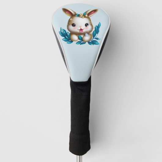 Niedlich und Adorable Kawaii Baby Bunny Golf Headcover (Vorderseite)