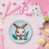 Niedlich und Adorable Kawaii Baby Bunny Pappteller (Party)