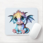 Niedlich und Adorable Kawaii Baby Dragon Mousepad (Mit Mouse)