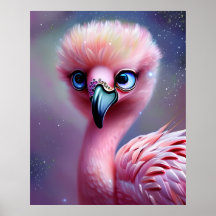 Niedlich und Adorable Kawaii Baby Flamingo