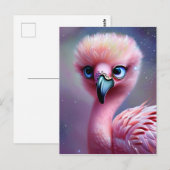 Niedlich und Adorable Kawaii Baby Flamingo Postkarte (Vorne/Hinten)