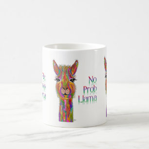Niedlich und bunt keine Prob Lama-Tasse Kaffeetasse