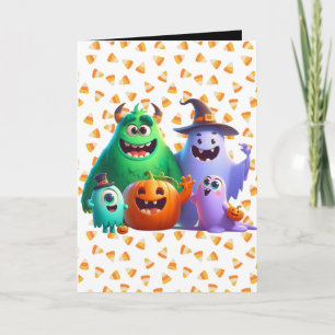 Niedlich und Cool, Halloween-Monster Karte