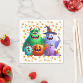 Niedlich und Cool, Halloween-Monster Serviette (Beispiel)