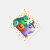 Niedlich und Cool, Halloween-Monster Serviette (Ecke)