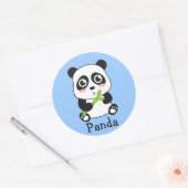 Niedlich und Cudly Baby Panda Runder Aufkleber (Umschlag)