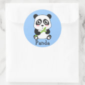 Niedlich und Cudly Baby Panda Runder Aufkleber (Tasche)