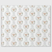 Niedlich und elegant Sober Support Weihnachtsgesch Geschenkpapier (Flach)