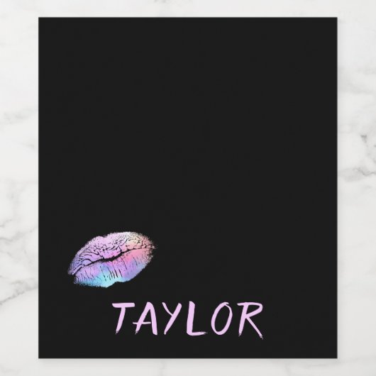 Niedlich und elegant weinetikett (Einzelnes Label)