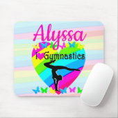 NIEDLICH UND FARBEITIG I LIEBE GYMNASTIK MOUSEPAD (Mit Mouse)