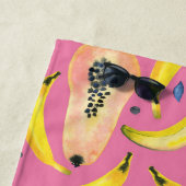 Niedlich und farbenfroh Banane Papaya & Ananas Strandtuch (Beispiel)