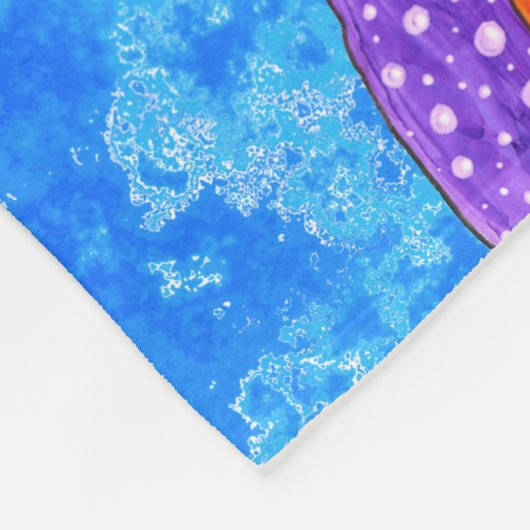 Niedlich und farbenfroh Boston Terrier Fleece Blan (Ecke)