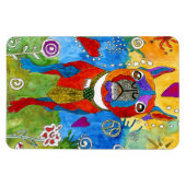 Niedlich und farbenfroh Boston Terrier Magnet 4"x6 (Horizontal)