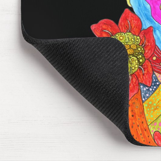 Niedlich und farbenfroh Boston Terrier Mousepad (Ecke)