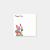 Niedlich und farbenfroh Boston Terrier Post-it Klebezettel (Vorderseite)