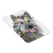 Niedlich und farbenfroh Cairn Terrier Magnet 3"x4" (Rechte Seite)