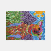 Niedlich und farbenfroh Chihuahua Fleece Blanket (Vorderseite (Horizontal))