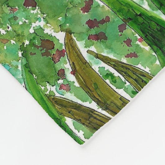 Niedlich und farbenfroh Chihuahua Fleece Blanket (Ecke)