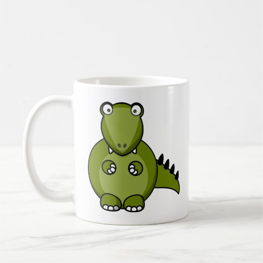 Niedlich und farbenfroh Dinosaurier Kaffeetasse (Links)