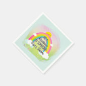 Niedlich und farbenfroh Inspiration Serviette (Ecke)