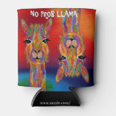 Niedlich und farbenfroh Kein Prob Llama kann kühle Dosenkühler (Vorderseite)