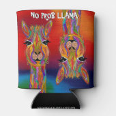 Niedlich und farbenfroh Kein Prob Llama kann kühle Dosenkühler (Rückseite)