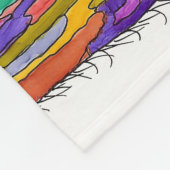 Niedlich und farbenfroh Llama Fleece Blanket (Ecke)