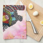 Niedlich und farbenfroh Pekingese Dog Küchentuch (Viertel Falte)