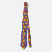 Niedlich und farbenfroh Pitbull Neck Tie Krawatte (Vorderseite)