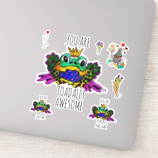 Niedlich und farbenfroh Sie sind zu Phantastisch Aufkleber (Detail)