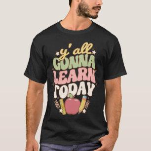 Niedlich und farbenfroh zurück zur Schule T-Shirt