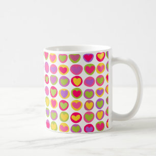 Niedlich und Fun Multicolor Valentinstag Herz Kaffeetasse