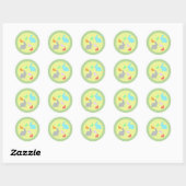 Niedlich und funky Bunny Rabbit Sticker (Blatt)