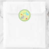 Niedlich und funky Bunny Rabbit Sticker (Tasche)