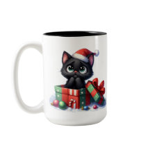 NIEDLICH UND FUNNY BLACK CHRISTMAS KITTENS