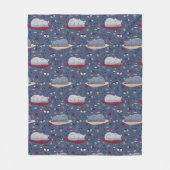 Niedlich und gemütlich Schlaflosigkeit Katze Träum Fleecedecke (Vorderseite)