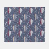 Niedlich und gemütlich Schlaflosigkeit Katze Träum Fleecedecke (Vorderseite (Horizontal))