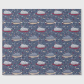 Niedlich und gemütlich Schlaflosigkeit Katze Träum Geschenkpapier (Flach)