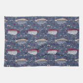 Niedlich und gemütlich Schlaflosigkeit Katze Träum Geschirrtuch (Horizontal)