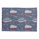 Niedlich und gemütlich Schlaflosigkeit Katze Träum Kissenbezug (Rückseite)