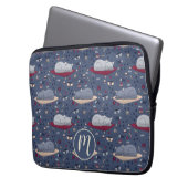 Niedlich und gemütlich Schlaflosigkeit Katze Träum Laptopschutzhülle (Vorderseite Links)