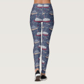 Niedlich und gemütlich Schlaflosigkeit Katze Träum Leggings (Rückseite)