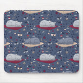 Niedlich und gemütlich Schlaflosigkeit Katze Träum Mousepad (Vorne)
